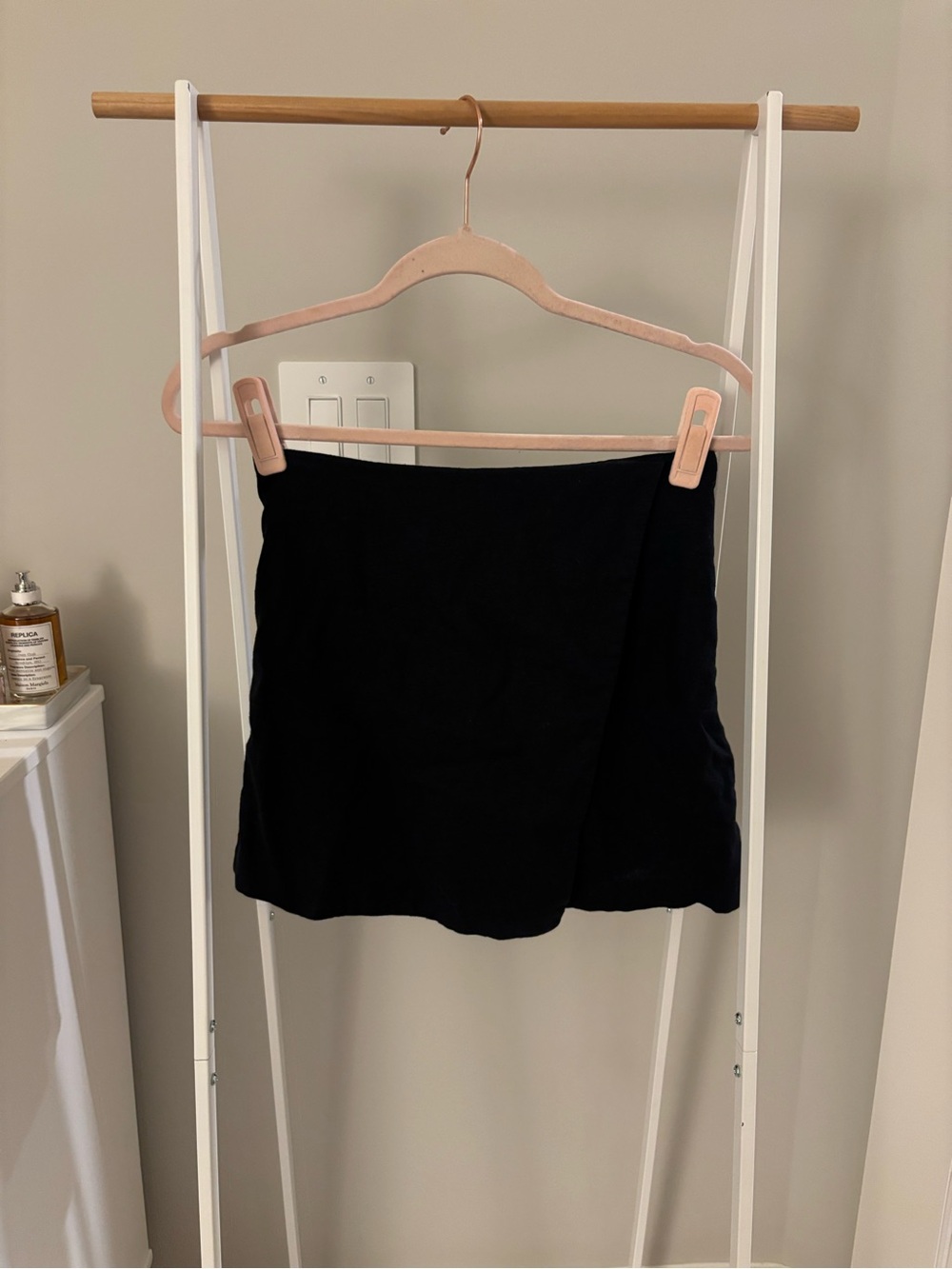 A&f Scarlett Linen-blend Wrap Mini Skort - Picture 3 of 5